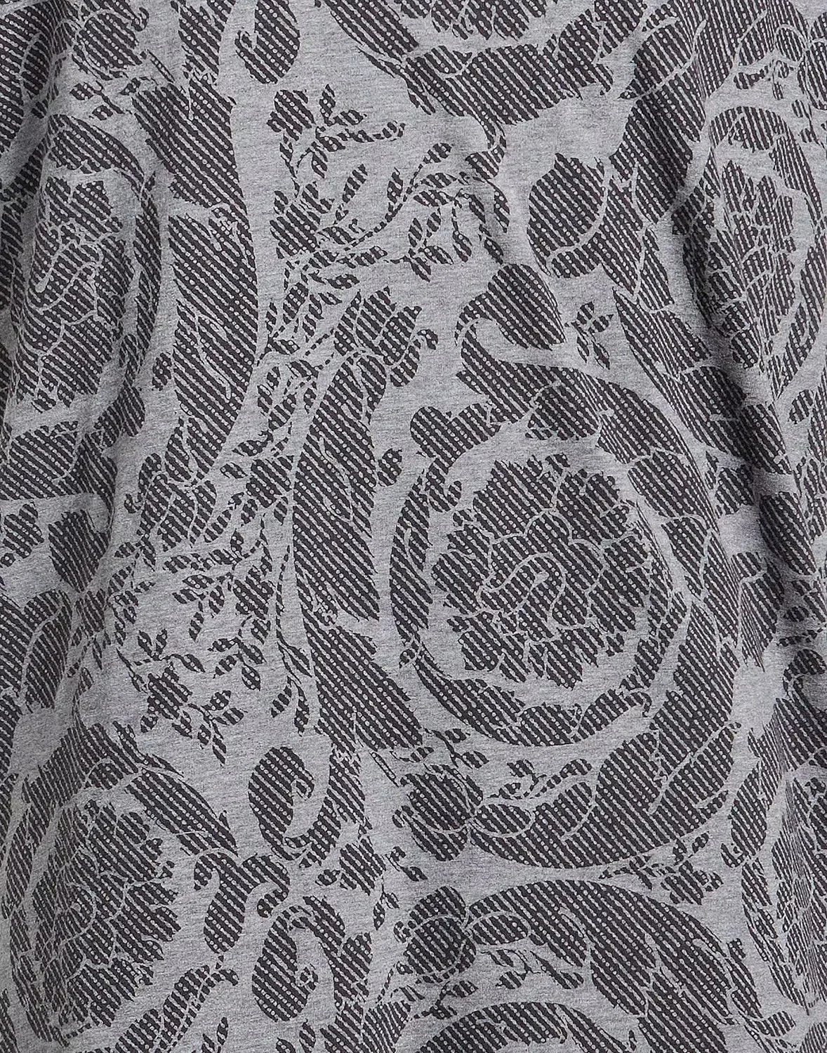 Футболка с принтом VERSACE серого цвета — фото 4
