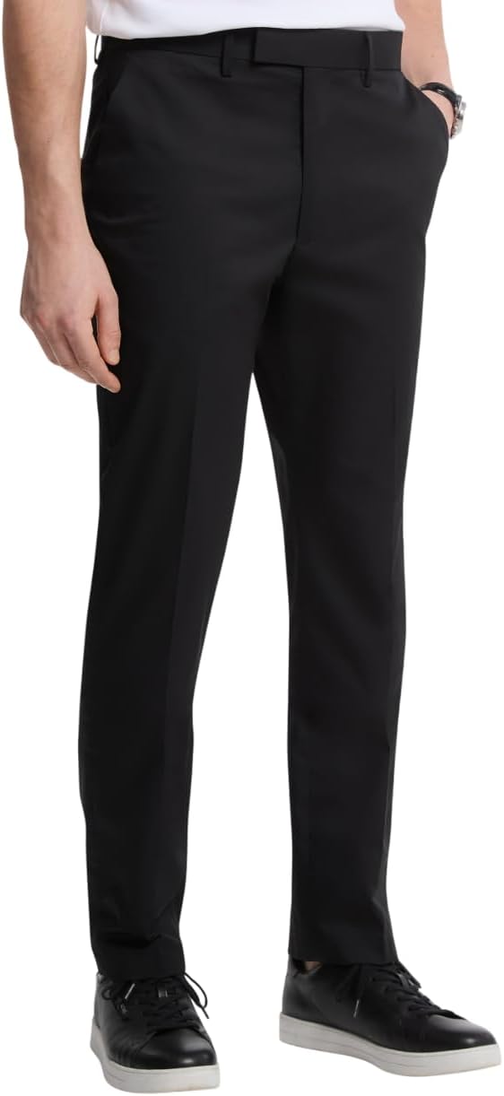 

Michael Kors Мужские хлопковые брюки с планкой спереди, Black
