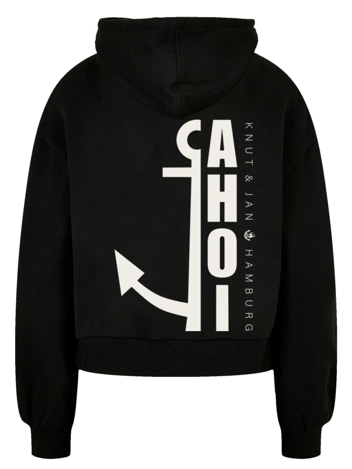 

Толстовка большого размера из органического материала Ahoi Anker Knut & Jan Hamburg черного цвета F4NT4STIC