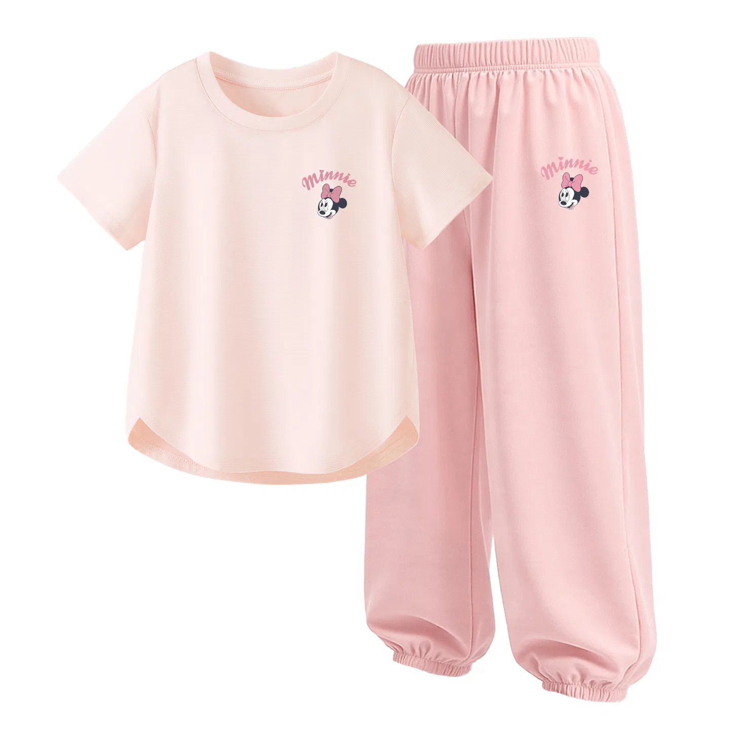 Детский спортивный костюм Casual Sportswear 2 Piece Set Disney, Thick Board Di Line K Light Cloud Blue+DiL Cute Girl K Glacier Gray — фото 3