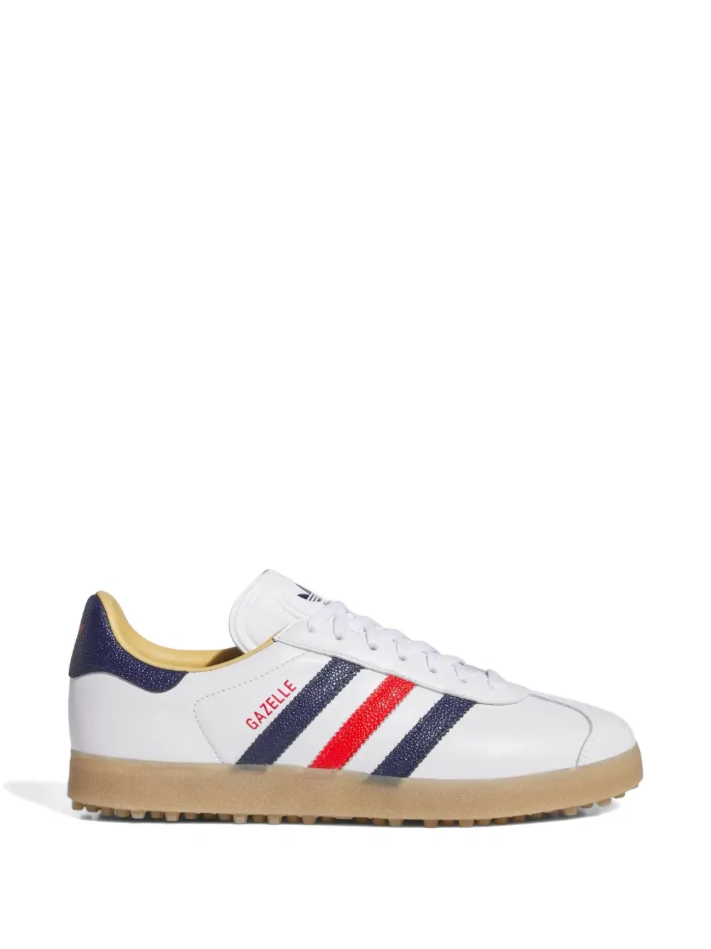 Кожаные гольф-кроссовки Gazelle без шипов Adidas, белый