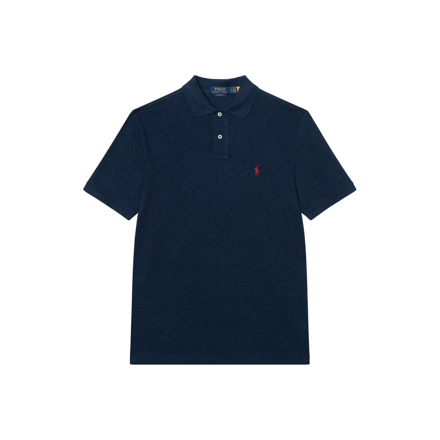 Поло Polo Ralph Lauren с вышитым логотипом, синее