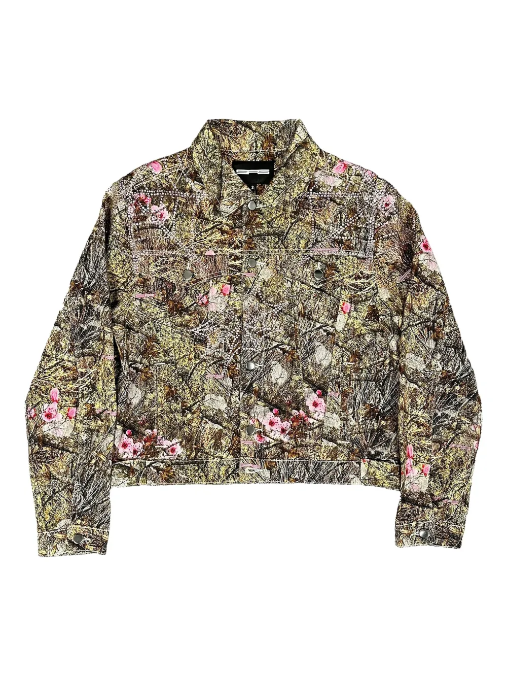 

Куртка дальнобойщика с цветочным принтом SP5DER, зеленый