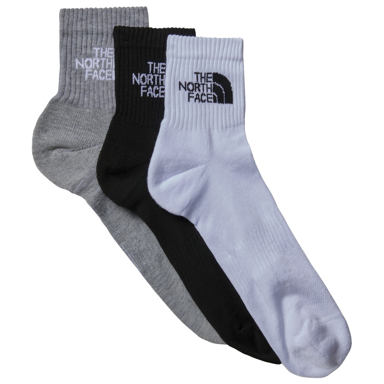 

Многофункциональные носки The North Face Multi Sport Cush Quarter Socks 3-Pack, цвет Black Assorted