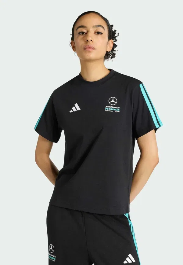 Футболка клубная Adidas Performance, черный полумятный
