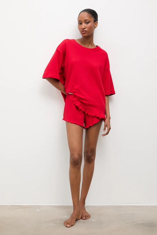 

Хлопковая пижама answear lab Answear.LAB, красный