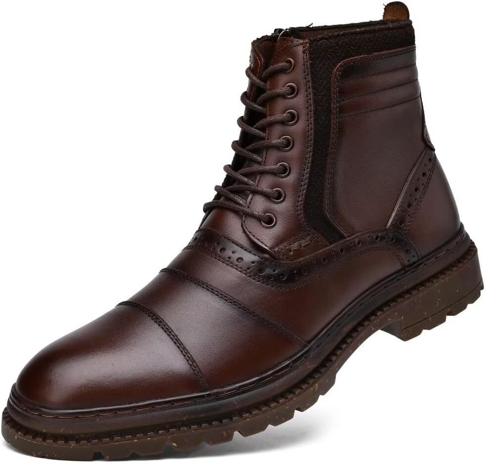 

Мужские ботинки Чакка из натуральной кожи, классические повседневные оксфордские ботинки Holy Ark, Brownish-219