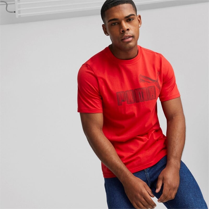 

Графика на мужских футболках нет 1 логотип Puma, красный