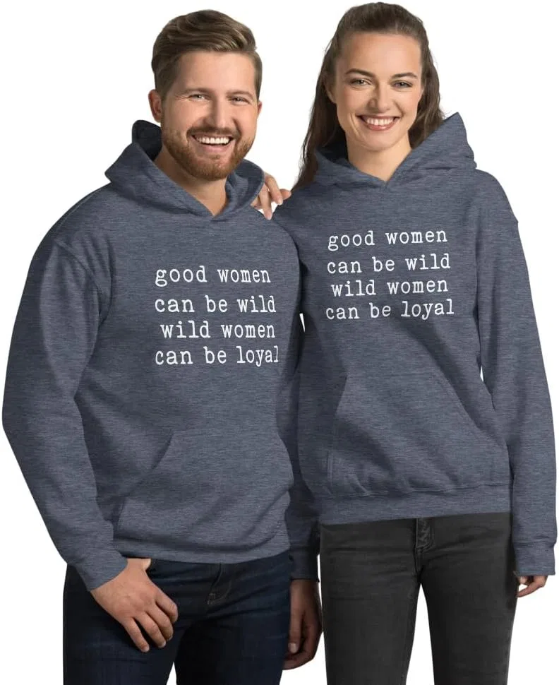Толстовка Unisex Good Women Can Be Wild Wild Women Can Be Loyal Generic, темно-синий