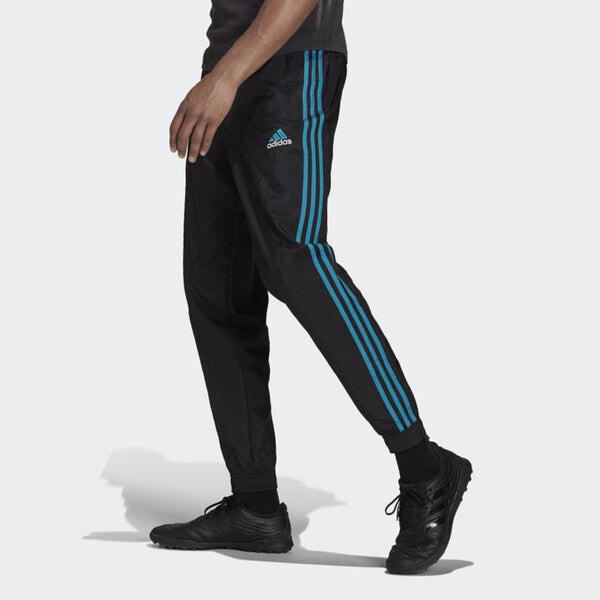 Штаны real madrid иконы тканые футбольные штаны Adidas, черный — фото 4