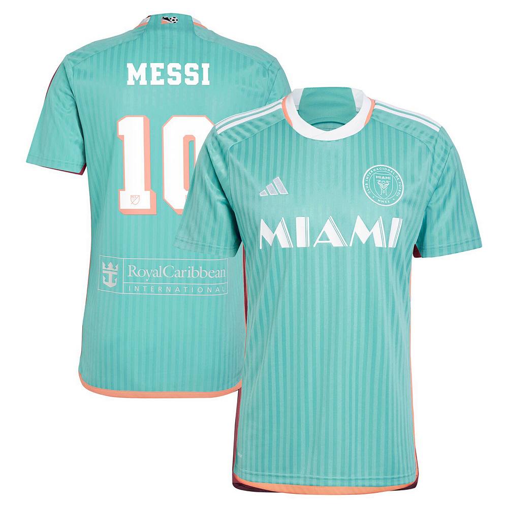 

Мужская футболка adidas Lionel Messi Aqua Inter Miami CF 2024 Archive Replica Player, цвет Mls Turq A