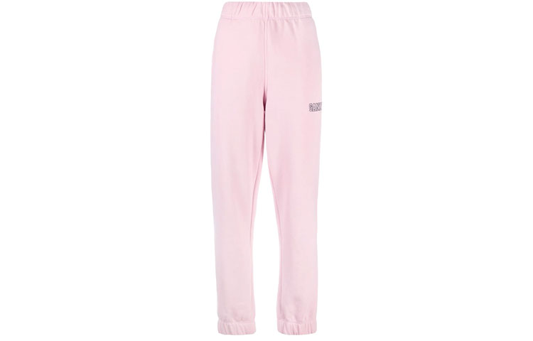 

GANNI Вязаные спортивные штаны женские розовые