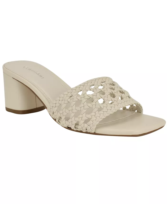 Босоножки Brianny Woven Slip-On Calvin Klein, слоновая кость/кремовый
