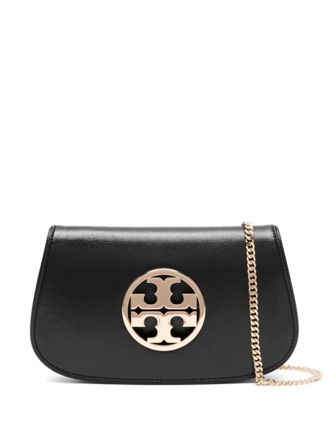 

Tory Burch сумка на плечо Reva с металлическим логотипом, черный