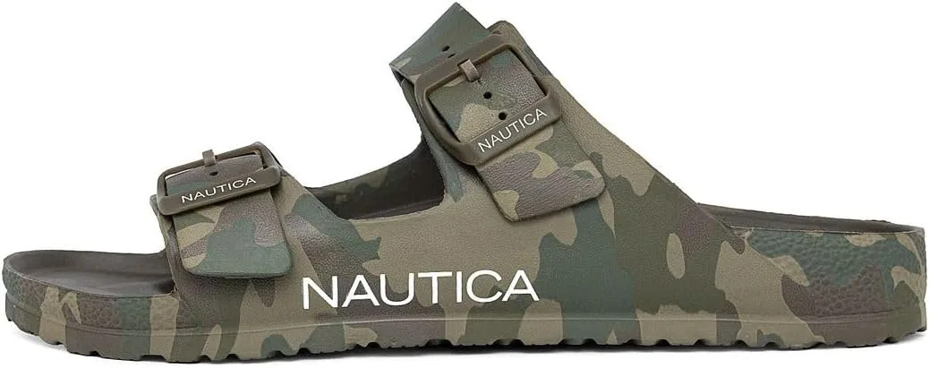 Сандалии с регулируемой пряжкой, легкие водонепроницаемые Nautica, Olive Camo — фото 2