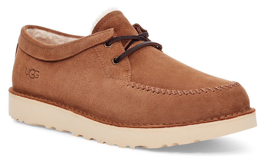 Мужские зимние ботинки UGG Campout короткие с овчиной, коричневый — фото 4