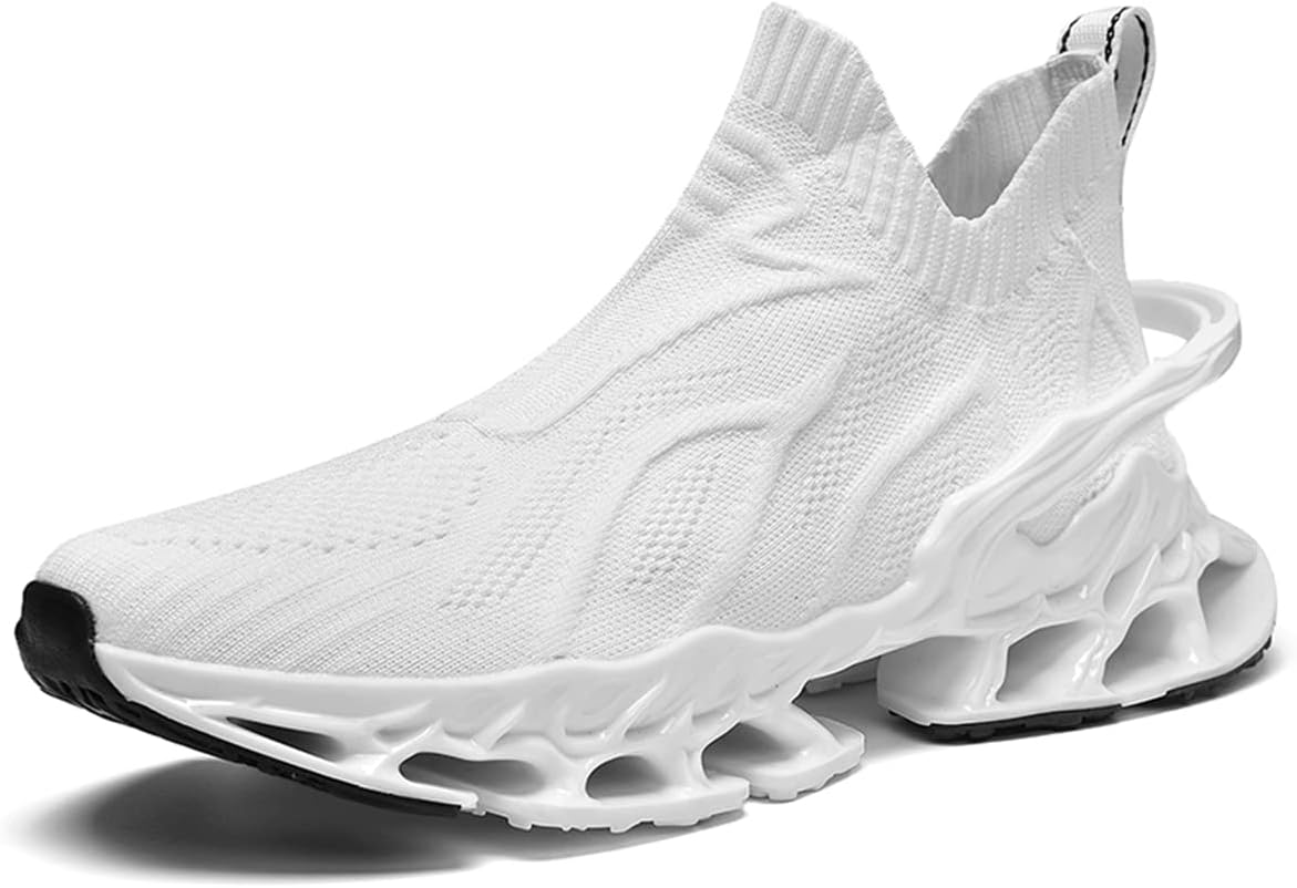 

Мужские модные кроссовки GSIGUL с лезвием, противоскользящие, для бега, тенниса и повседневной носки, белый