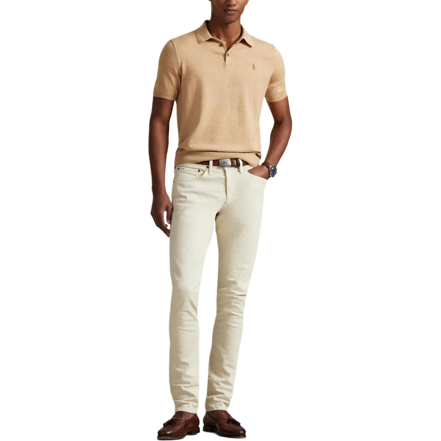Поло Polo Ralph Lauren Polo Pony SS26 бежевое — фото 4