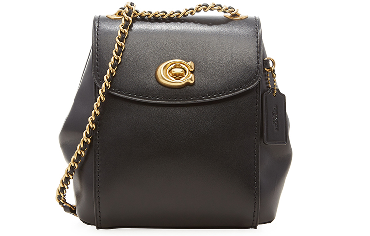 

COACH Мини рюкзак из коровьей кожи Parker женский черный