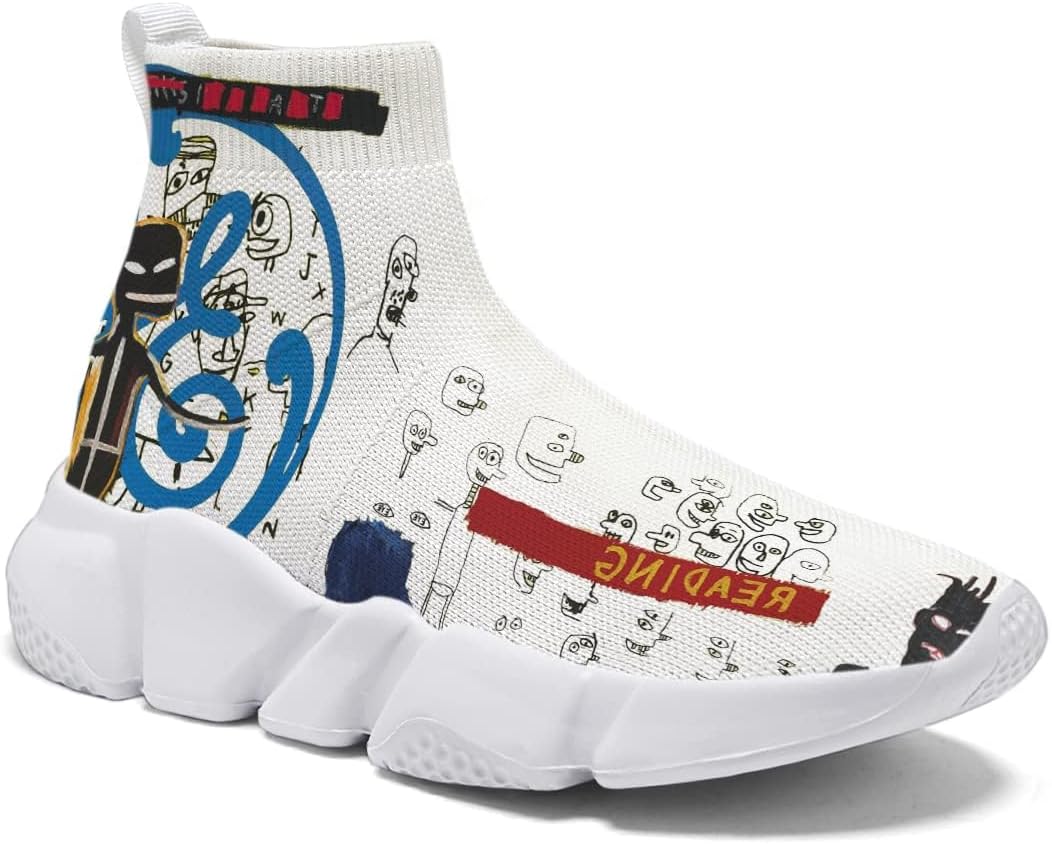 

Мужские кроссовки Hetios с граффити, для ходьбы и бега, носочные, легкие, удобные, дышащие, многоцветные, Figure 8