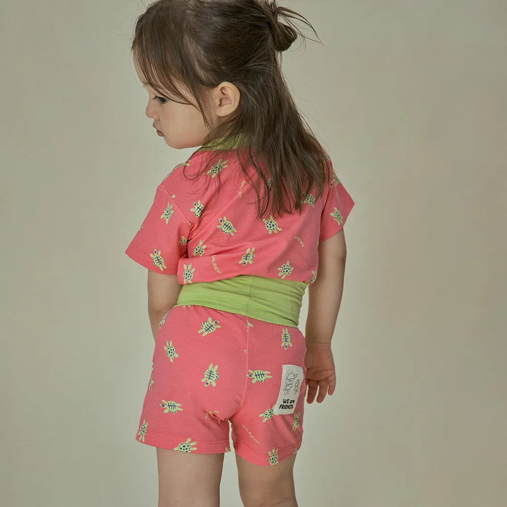 Детский комплект для сна Red Little Turtle, розовый, от Hoatatau