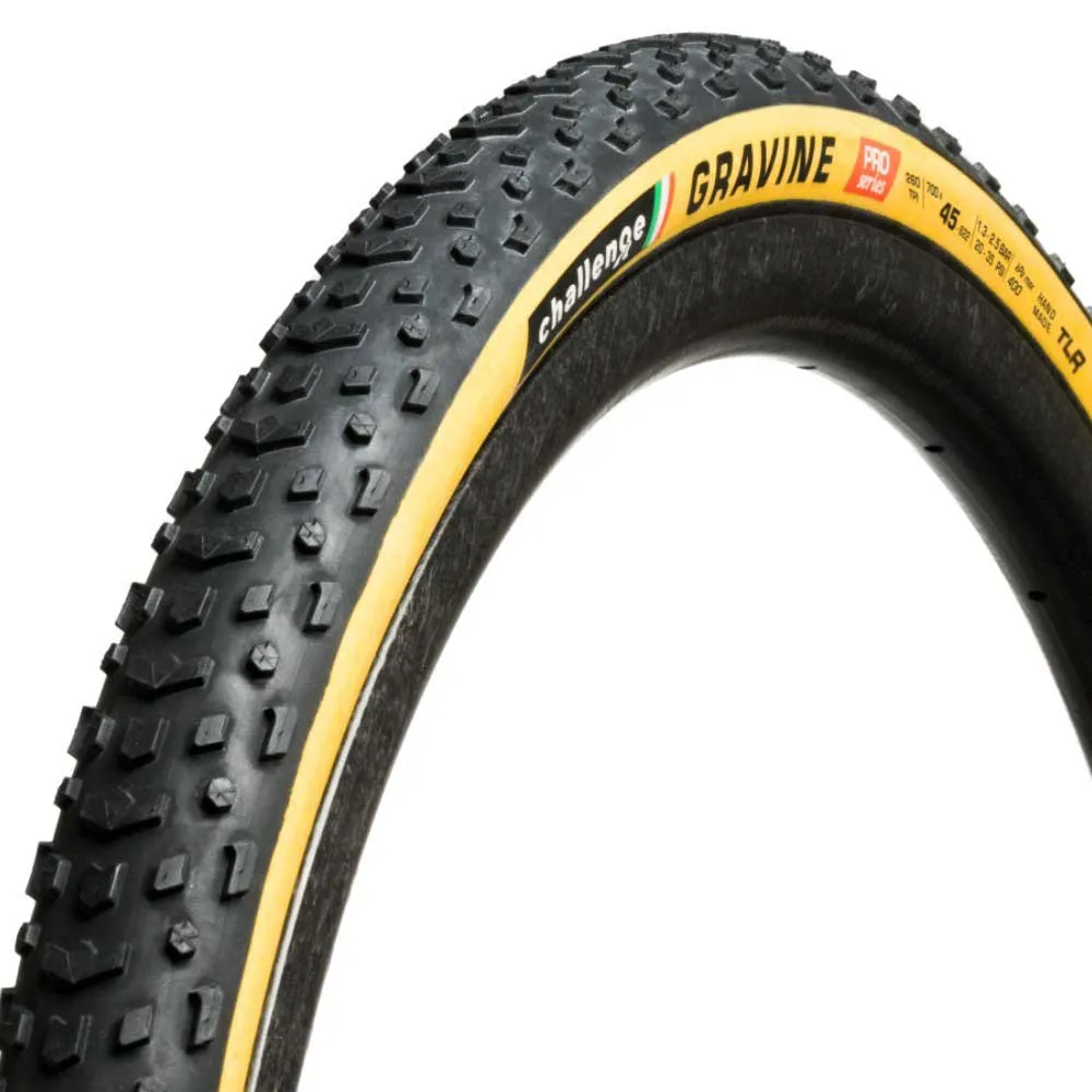 

Гравийная шина Challenge Open Gravine 260 TPI Tubeless 700C x 45, золотой