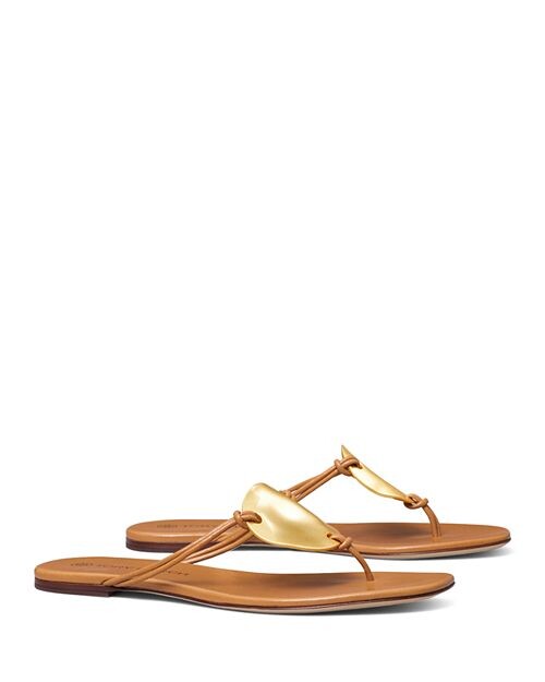 

Женские сандалии-стринги Patos Tory Burch, цвет Tan/Beige