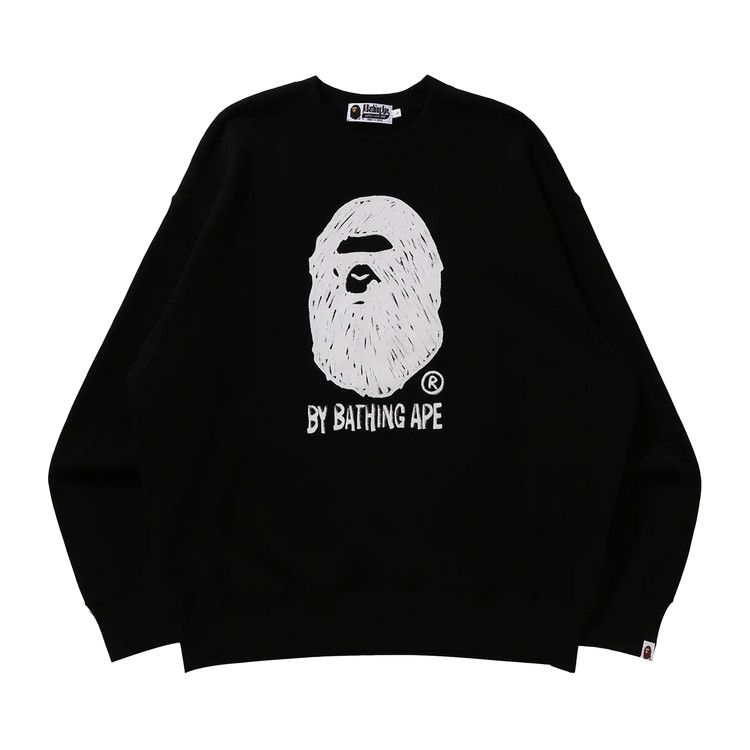 

Свитер BAPE Hand Draw Ape Head Crewneck, Black