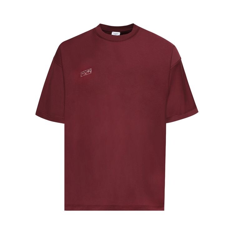 

Футболка Vetements Inside Out Label T-Shirt Bordeaux, красный