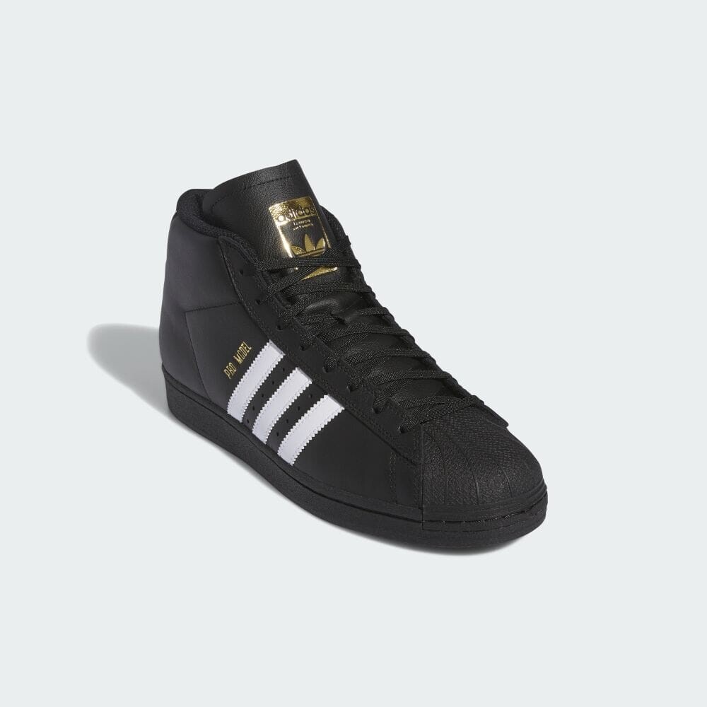 Кроссовки Adidas PROMODEL ADV, цвет Black/White/Gold Metallic — фото 4