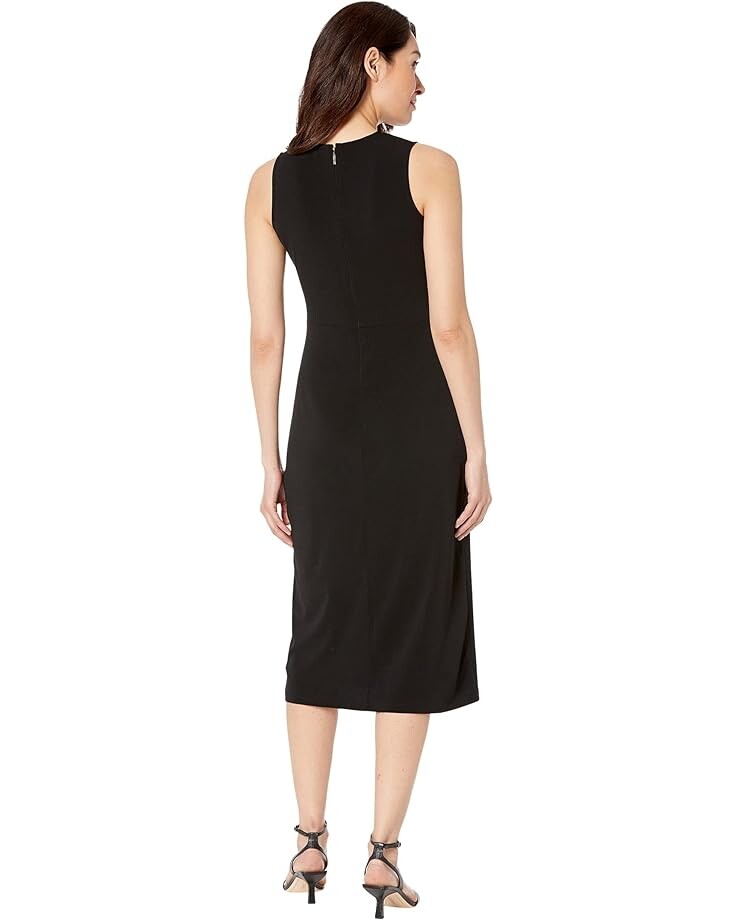 

Платье Michael Kors Ruched Skirt Midi Dress, черный