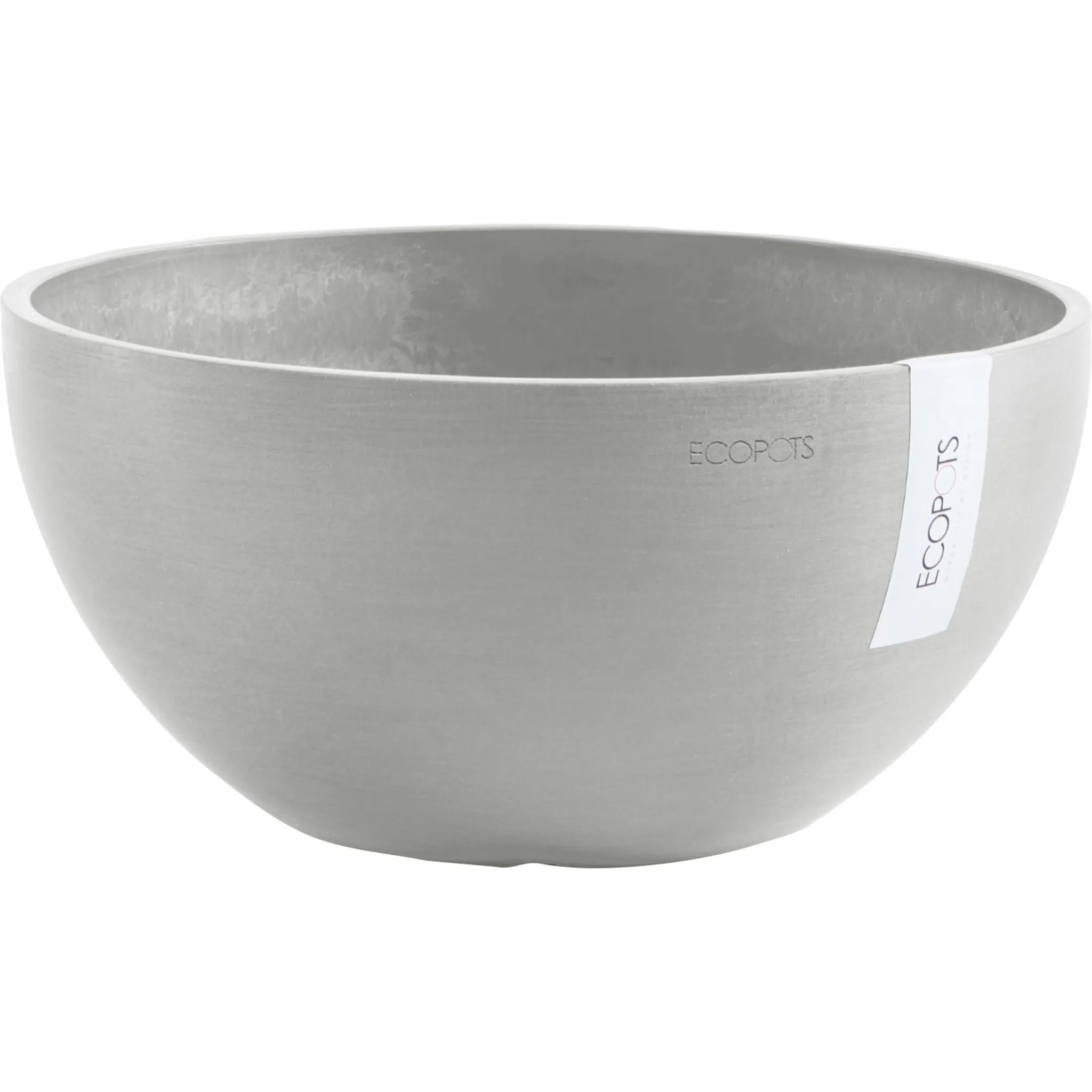 

Цветочный горшок ECOPOTS «BRUSSELS White Grey», ШxГxВ: 25x25x12 см, белый/серый