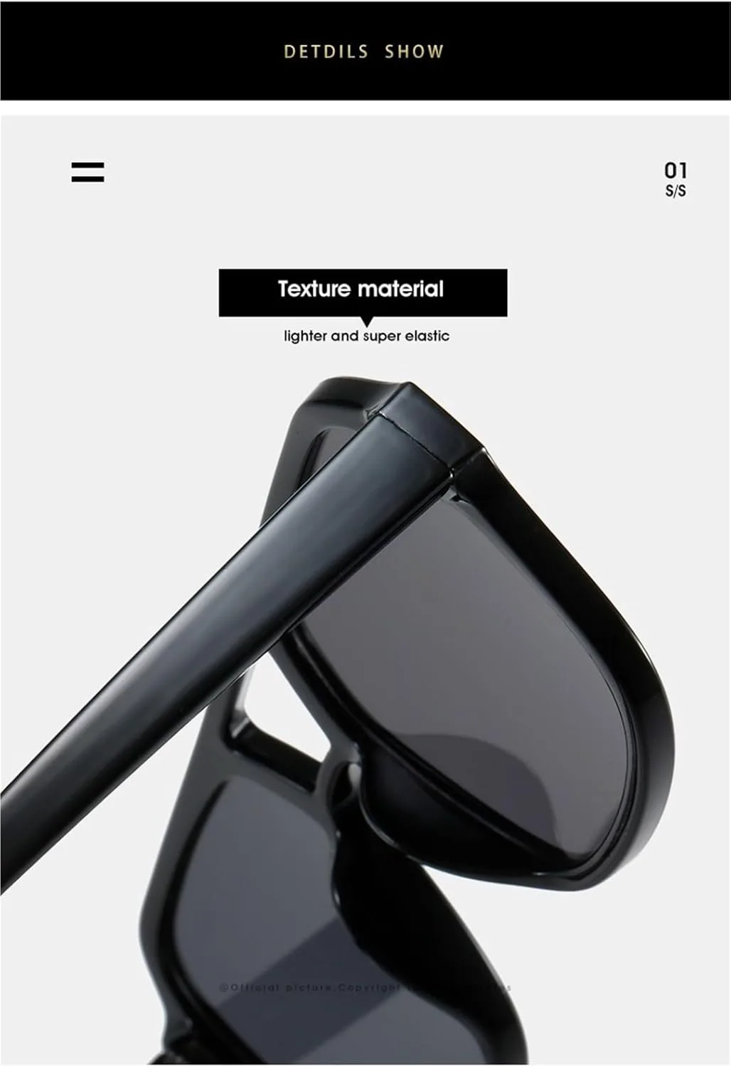 

Квадратные мужские солнцезащитные очки в крупной оправе для отдыха на природе, пляжа, поездок на работу, декоративные солнцезащитные очки Generic, Multi-colored