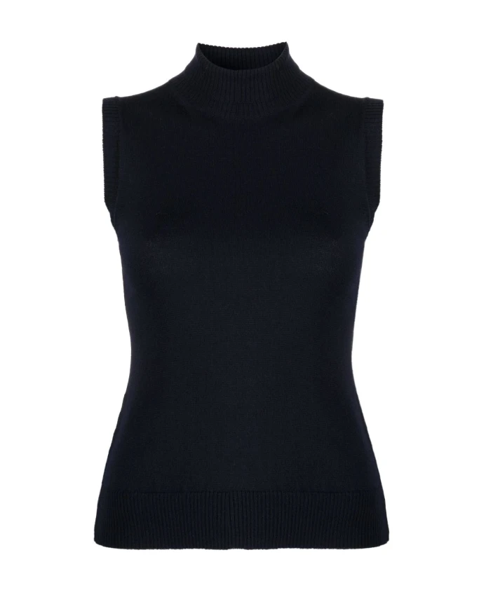 

Жилет Midnight с воротником стойкой Sportmax, синий