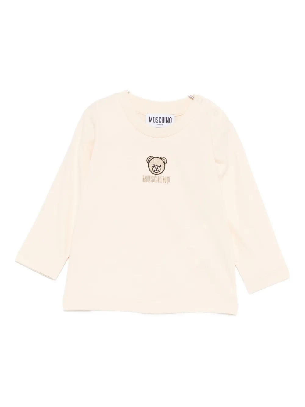 

Свитшот с вышивкой в стиле Тедди Moschino Kids, нейтральный