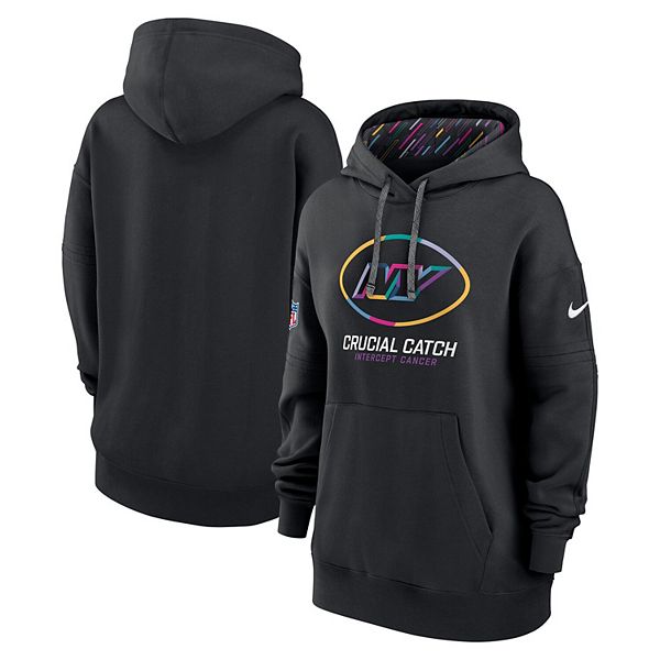 Женская черная толстовка New York Jets 2024 NFL Crucial Catch Club Nike