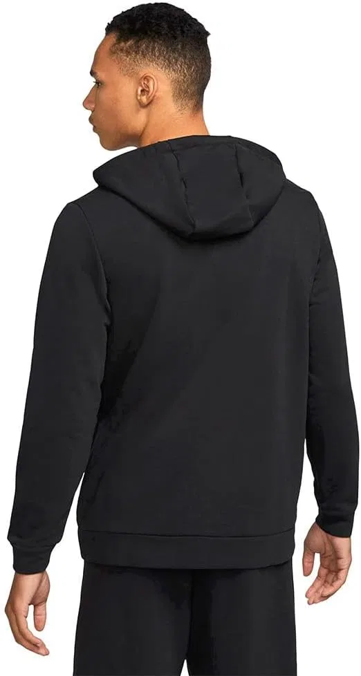 Толстовка Nike M NK DF Hdie Fz FL с капюшоном мужская, черно-белый — фото 2