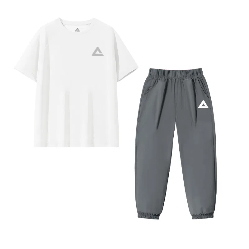 Детский спортивный костюм PEAK Minimalist Style Label белый