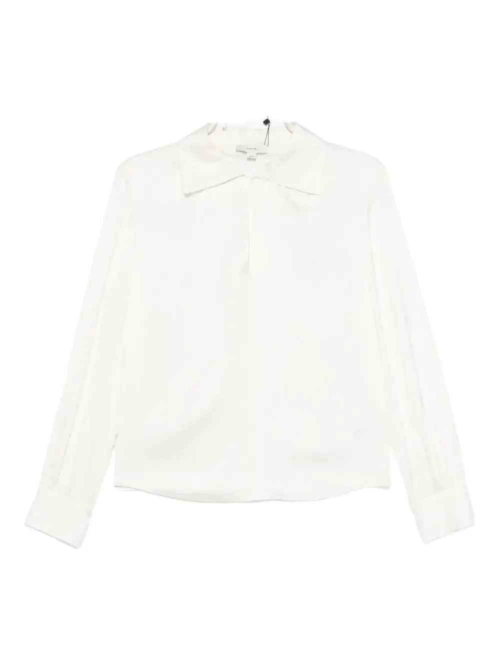 

Рубашка из шелковой смеси Vince, белый
