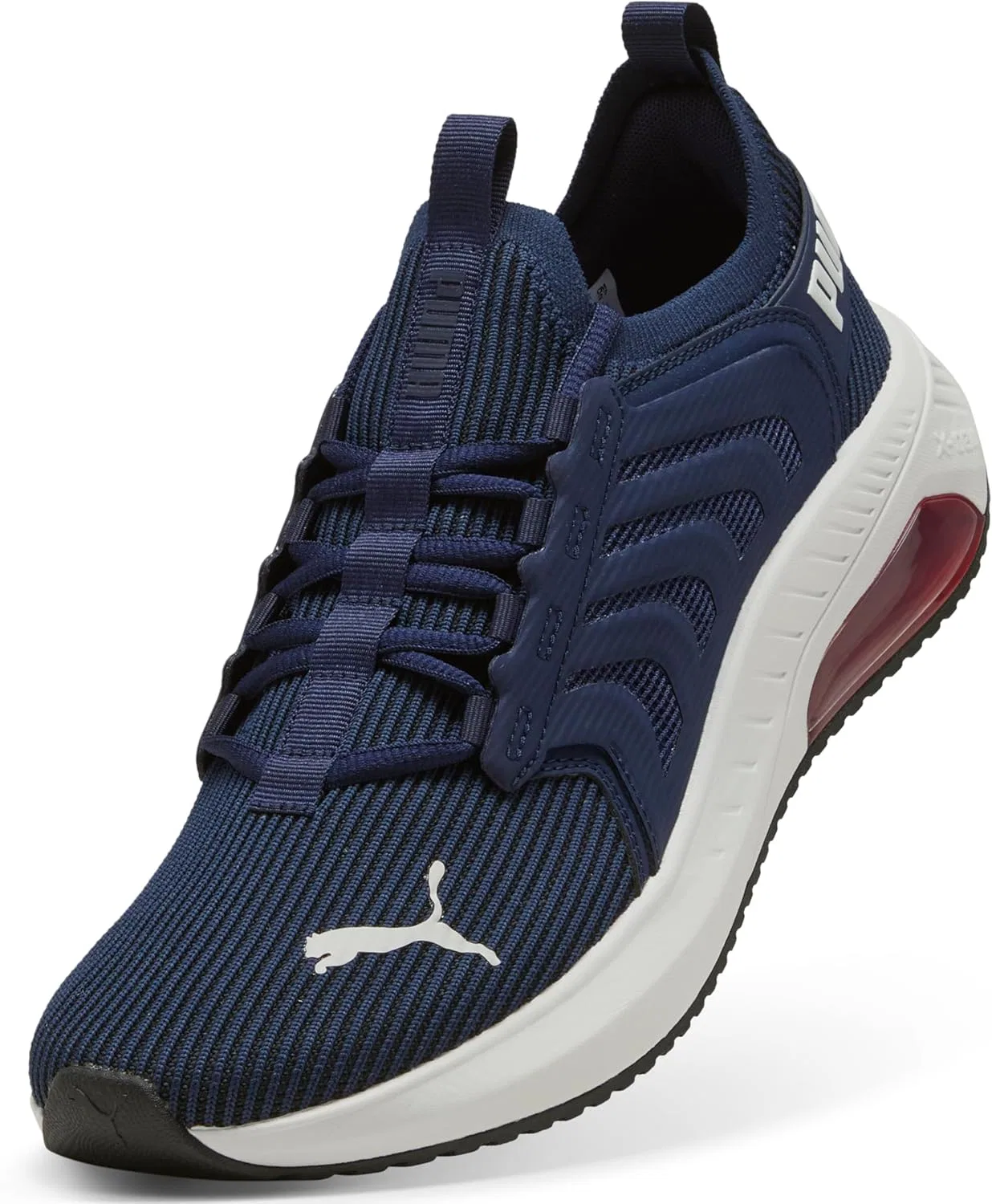 Мужские кроссовки для бега по шоссе Puma Ayro, Puma Navy Blue Puma Red Puma White — фото 2