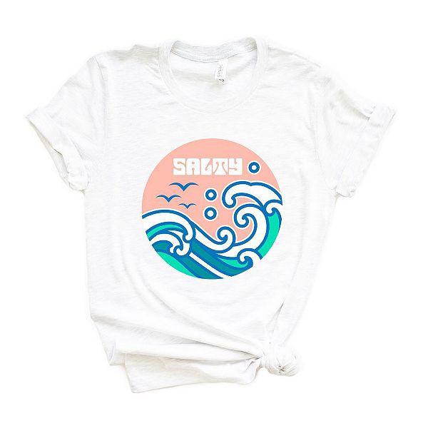 

Футболка с принтом Salty circle Simply Sage Market, White, Белый, Футболка с принтом Salty circle Simply Sage Market, White