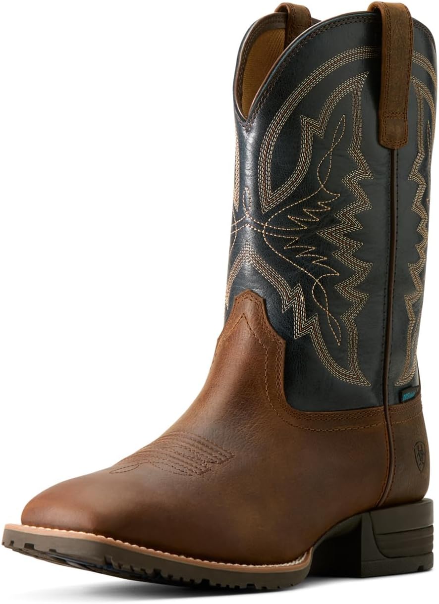 

Мужские водонепроницаемые ковбойские ботинки ARIAT Hybrid Ranchwork, Tavern Taupe/Dark Denim