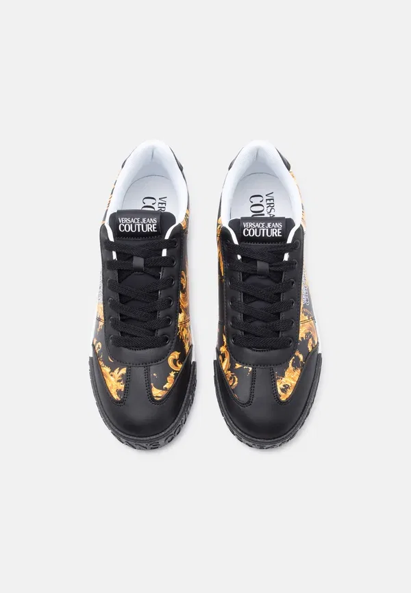 Кроссовки Versace Jeans Couture Fondo court trainers, черно-золотистый — фото 4