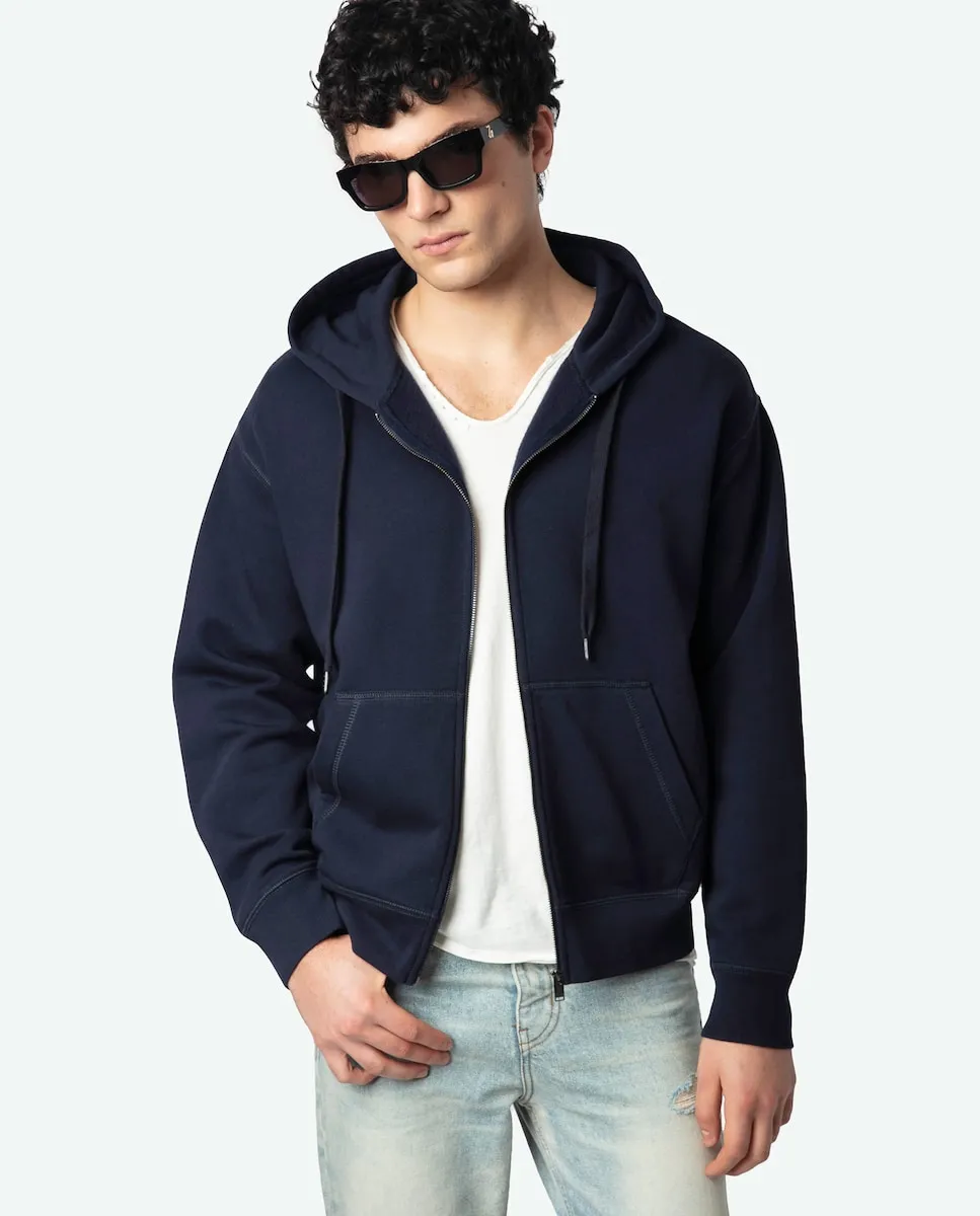 

Мужская толстовка Sacha на молнии Zadig & Voltaire, тёмно-синий