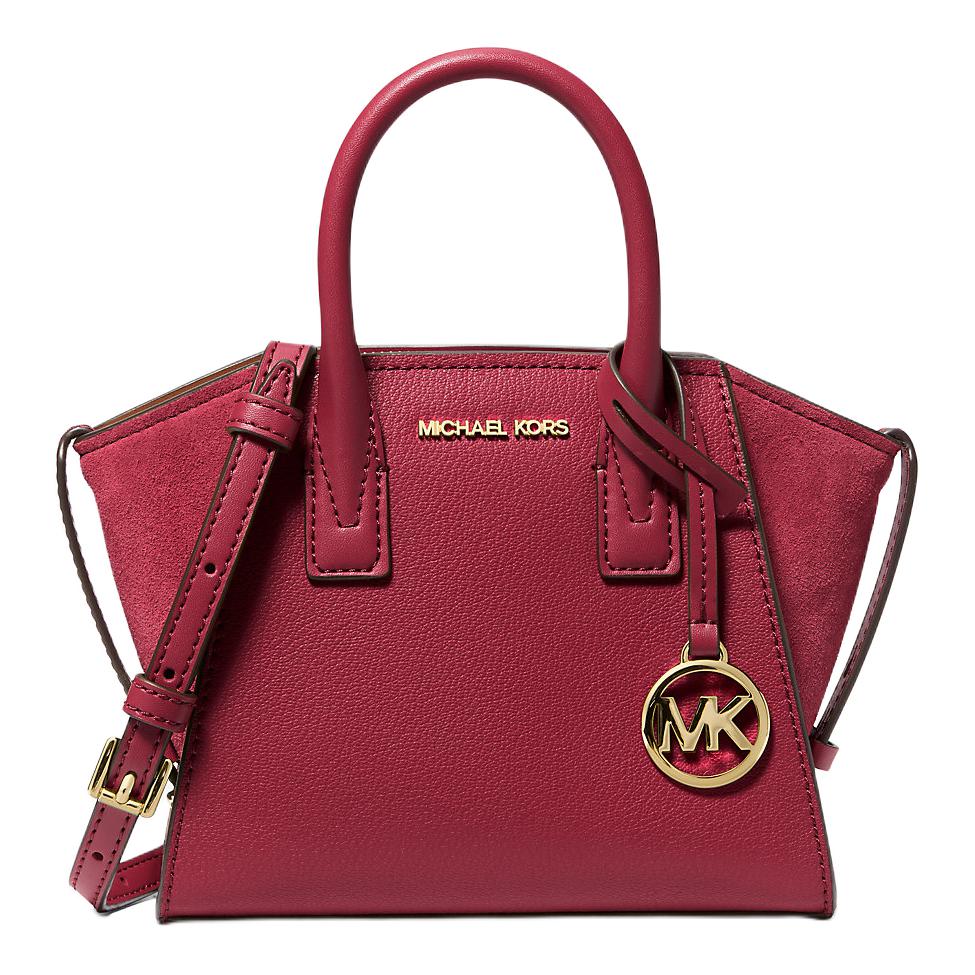 

Кожаная сумка через плечо Avril, мини-сумочка, женская, вишневого цвета Michael Kors, shopping bag set(basic set+shopping bag)