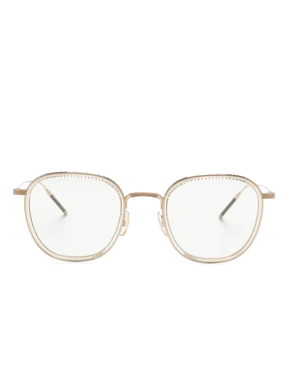 

Очки TK-9 в круглой оправе Oliver Peoples, золотой