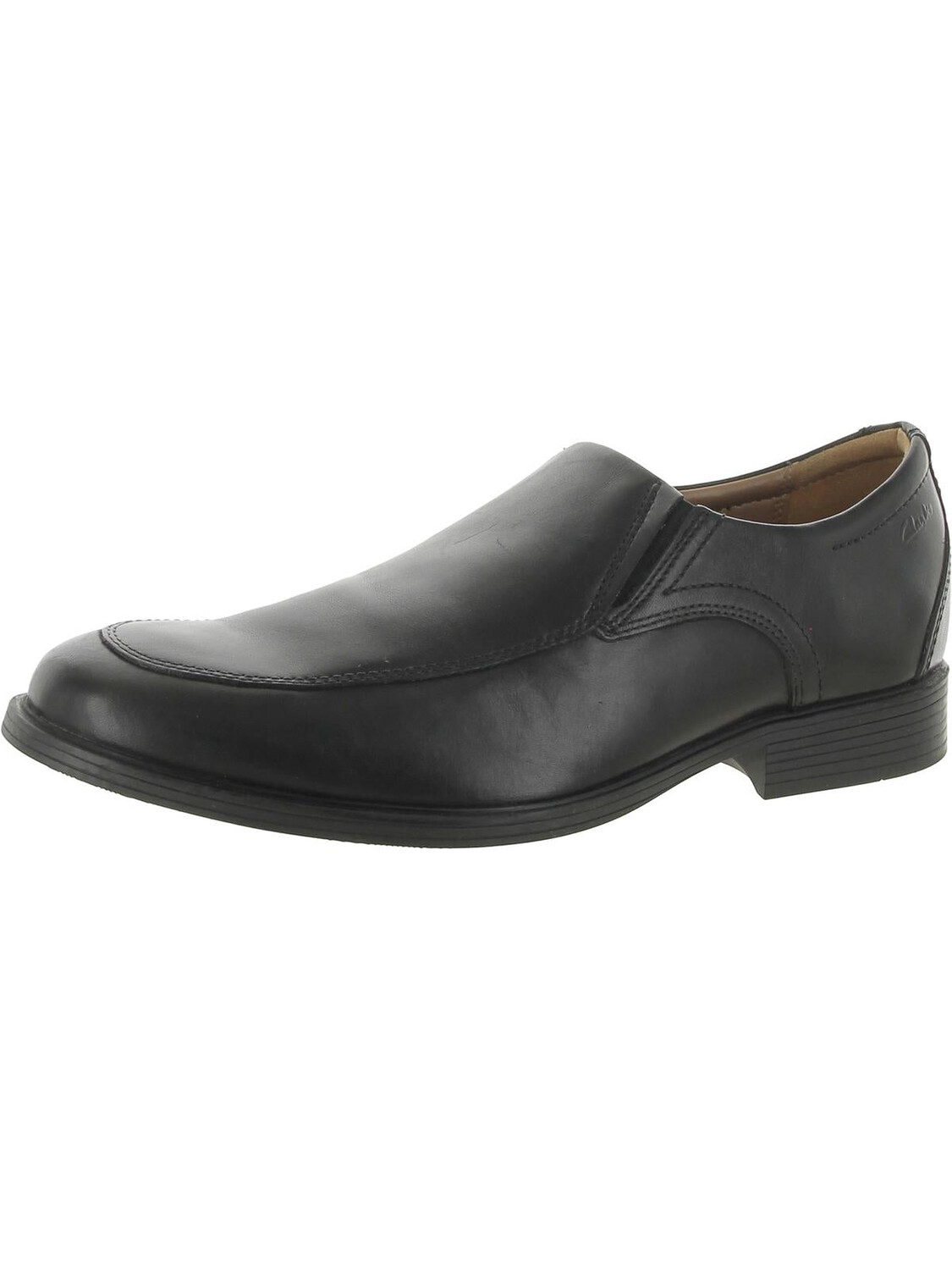 

Мужские кожаные оксфорды с круглым носком Whiddon Cap Clarks, цвет Black Leather