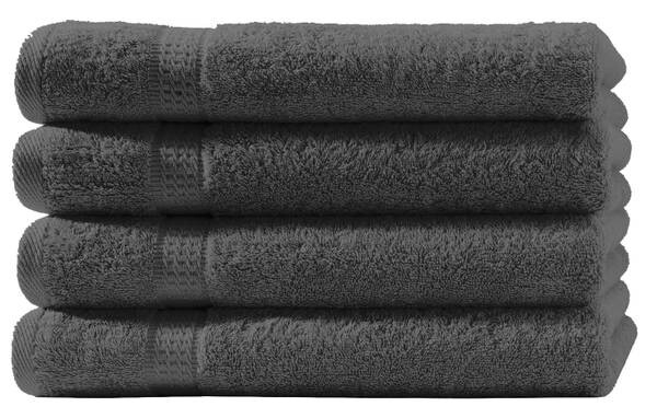 

4 шт Набор полотенец One-Home Frottee 70x140 cm, 70x4x140 см, антрацитовый
