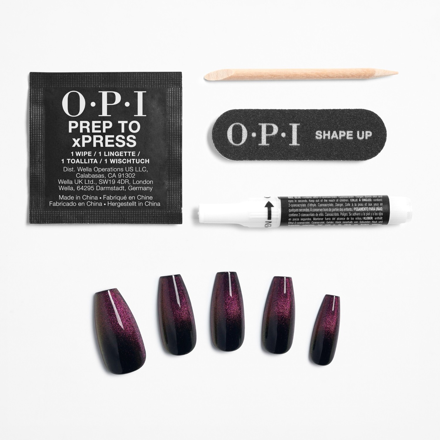 Искусственные ногти xpress/on press-on nägel Opi, swipe night, количество 1 шт. — фото 3