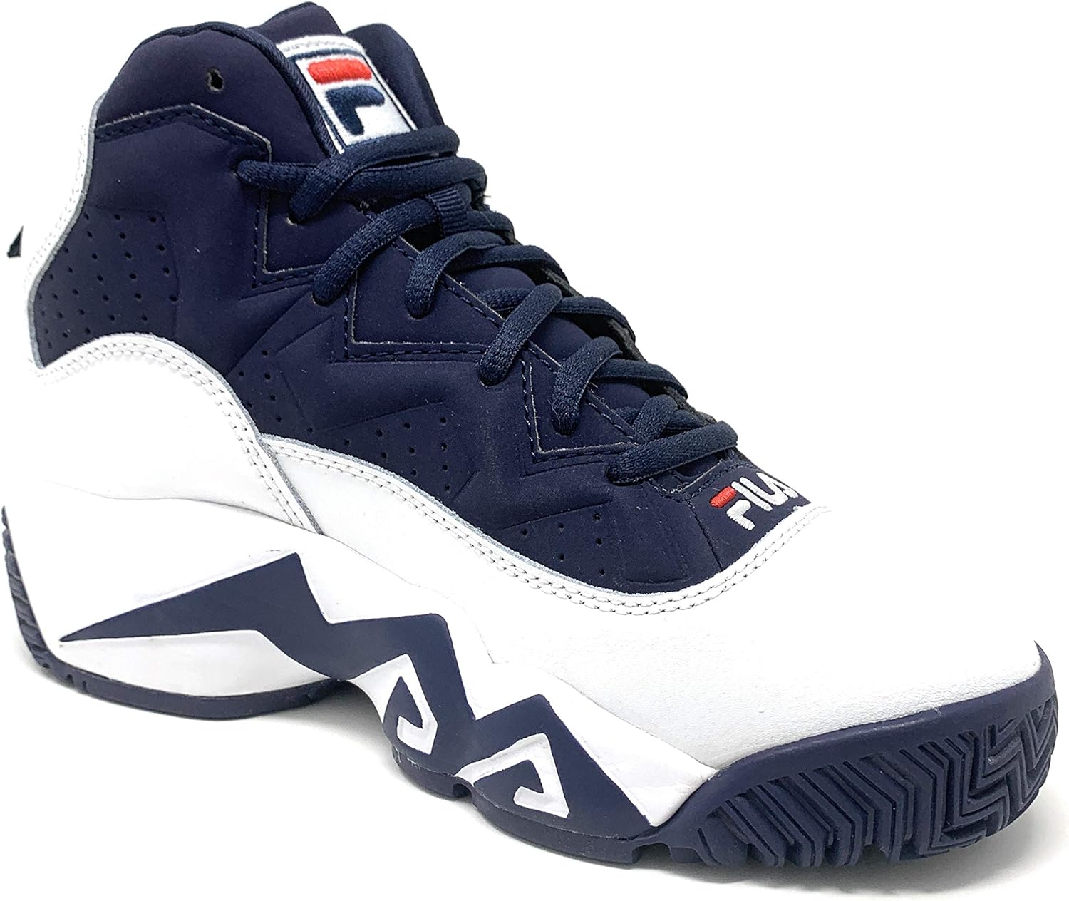 Кроссовки Fila Unisex-Child Kid's Fila Mb, белый/красный/синий/темно-синий — фото 4